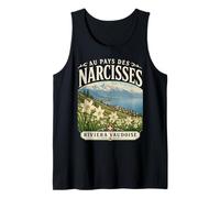 Riviera Vaudoise Wild Narcissus Swiss Alps Art Tank Top