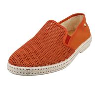 Rivieras Classic Canvas & Mesh Mens Terracotta Espadrille Shoes - 9 UK
