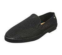 Rivieras Classic Filet Mens Espadrille Shoes in Black - 7.5 UK