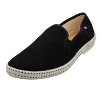 Rivieras Classic Mens Espadrille Shoes in Black - 8 UK