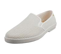 Rivieras Classic Mens Espadrille Shoes in White - 8 UK