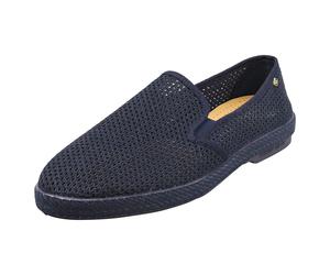 Rivieras Classic Mesh Mens Espadrille Shoes in Marine - 8 UK