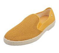 Rivieras Classic Toile Filet Mens Espadrille Shoes in Curry - 9 UK