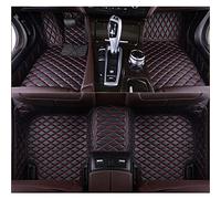 RIVILA Full Coverage Car Floor Mats Set for Mitsubishi Outlander PHEV 2016-2019(RHD), Leather Foot Pads Custom Auto Carpet Cover All Weather Floor Protection Liner, Car Protector,Black+Red-LHD