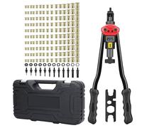 Rivnut Tool Kit | Rivet Nut Assortment Kit - Threaded Insert Riveter Assortment with 10 Metric Sizes for Machinery Repair Automotive Sheet Metal Drilling