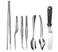 Rivoean Culinary Specialty Tools Set ,Professional Chef Cooking Plating Kit, 7 Pieces, Stainless Steel