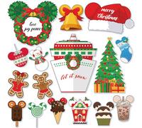 RiVolTa Christmas Cruise Door Decorations - 16 Pcs Summer Mouse Ship Magnets
