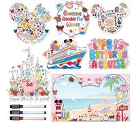 RiVolTa Mouse Cruise Door Magnets - 7 Pcs Cute Ship Decorations Magnetic