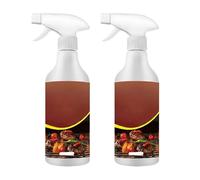 Rivoneed Heavy-Duty Grill & Grate Degreaser Spray, Fast-Acting BBQ Cleaner, Foaming Spray Dissolves Grease & Carbon, Safe for Gas/Charcoal Grills, Ovens & Smokers (2pcs)