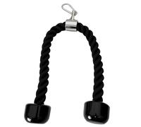 Rivotrance 27 Inch Tricep Rope Cable Attachments - Versatile Home Gym Cable Machine Accessories - LAT Pull Down Attachment for Enhanced Weight Fitness (Black)