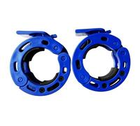Rivotrance Clamps for 2 Inch Olympic Barbell Clips, Locking Weight Clips, Locking Weight Clips, Lockdown Weight Clamps for Weightlifting Fitness Training (Blue)