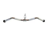 Rivotrance Wide Grip LAT Pull Down, Fitness Lat Tricep Press Down Bar, Curl Straight Bar, Cable Machine Attachment for Strength Training Tricep & Bicep Workouts Multi Gym (72 cm Chrome Ball)