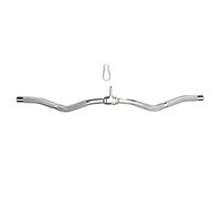 Rivotrance Wide Grip LAT Pull Down, Fitness Lat Tricep Press Down Bar, Curl Straight Bar, Cable Machine Attachment for Strength Training Tricep & Bicep Workouts Multi Gym (72 cm Mutil)