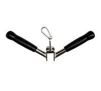 Rivotrance Wide Grip LAT Pull Down, Fitness Lat Tricep Press Down Bar, Curl Straight Bar, Cable Machine Attachment for Strength Training Tricep & Bicep Workouts Multi Gym (V Bar)