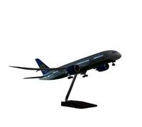RIVPAHGQ Replica Aircraft Models 1/130 Diecast Model Collectible Aircraft 43cm Uzbekistan Airways For Boeing 787 Scale Passenger Plane Replica Miniature Airplane Model(With light)