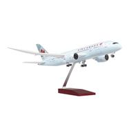 RIVPAHGQ Replica Aircraft Models 1/130 Scale Civil Aircraft Replica 43cm Air Canada For Boeing 787 Plane Model For Aviation Display Miniature Airplane Model(With light)
