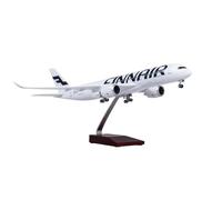 RIVPAHGQ Replica Aircraft Models 1/142 Simulation Civil Airliner Model 47cm Finnair For Airbus A350 Scale Model Aircraft Replicas With Wheels Miniature Airplane Model(NO light)