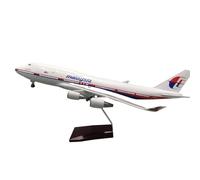 RIVPAHGQ Replica Aircraft Models 1/150 Scale Civil Aircraft Replica 47cm Malaysia Airlines For Boeing 747 Plane Model For Aviation Display Miniature Airplane Model(NO light)