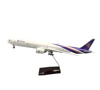 RIVPAHGQ Replica Aircraft Models 1/157 Scale Civil Aircraft Replica 47cm Thai Airways For Boeing 777 Plane Model For Aviation Display Miniature Airplane Model(With light)