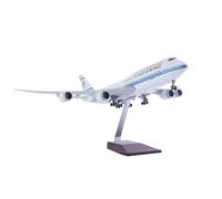 RIVPAHGQ Replica Aircraft Models 1/160 Scale Civil Aircraft Replica 47cm For Kuwait Airways For Boeing 747 Plane Model For Aviation Display Miniature Airplane Model(NO light)