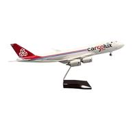 RIVPAHGQ Replica Aircraft Models 1/160 Scale Civil Aircraft Replica 47cm For Luxembourg Cargo 747-8F Cargo Plane Model For Aviation Display Miniature Airplane Model