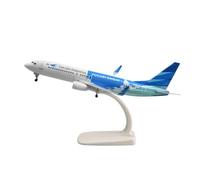 RIVPAHGQ Replica Aircraft Models 1/400 Diecast Model Collectible Aircraft 20cm Garuda Indonesia For Boeing 737 Scale Passenger Plane Miniature Airplane Model