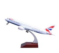 RIVPAHGQ Replica Aircraft Models 1/400 Scale Civil Aircraft Replica 18cm For British Airways For Boeing 787 Plane Model For Aviation Display Miniature Airplane Model