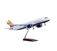 RIVPAHGQ Replica Aircraft Models 1/80 Diecast Model Collectible Aircraft 47cm For Bhutan Airlines For Airbus A320neo Scale Passenger Plane Miniature Airplane Model(NO light)