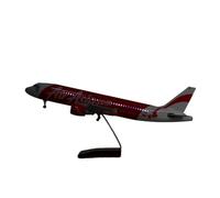 RIVPAHGQ Replica Aircraft Models 1/80 Scale Civil Aircraft Replica 47cm AirAsia For Airbus A320 Plane Model For Aviation Display Miniature Airplane Model(With light)