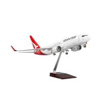 RIVPAHGQ Replica Aircraft Models 1/85 Scale Civil Aircraft Replica 47cm For Qantas For Boeing 737 Plane Model For Aviation Display Miniature Airplane Model(NO light)