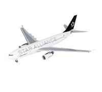 RIVPAHGQ Replica Aircraft Models 14CM 1/400 For EgyptAir A330-200 SU-GCK Star Alliance Scale Model Airplane Replica Aviation Display Piece Miniature Airplane Model