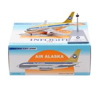 RIVPAHGQ Replica Aircraft Models 14cm Miniature Civil Airliner 1/200 For Alaska Airlines B737-200 N492WC Static Aircraft Models Miniature Airplane Model