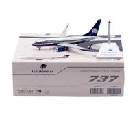 RIVPAHGQ Replica Aircraft Models 16cm Miniature Civil Airliner 1/200 For Aeromexico For Boeing B737-700 XA-CAM Flaps Static Aircraft Models Miniature Airplane Model(Regular)