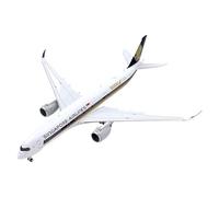 RIVPAHGQ Replica Aircraft Models 16cm Miniature Model Aircraft Replicas 1/400 For Singapore Airlines For Airbus A350-900 9V-SMF Civil Airplane Miniature Airplane Model