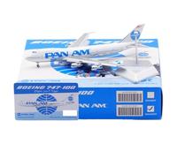 RIVPAHGQ Replica Aircraft Models 17cm Miniature Civil Airliner 1/400 For Pan Am For Boeing B747-100 N747PA Flap Static Aircraft Models Miniature Airplane Model(B747-100 B)
