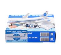 RIVPAHGQ Replica Aircraft Models 17cm Miniature Civil Airliner 1/400 For Pan Am For Boeing B747-100 N732PA Flap Static Aircraft Models Miniature Airplane Model(Regular)