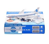 RIVPAHGQ Replica Aircraft Models 17cm Miniature Civil Airliner 1/400 For Pan Am For Boeing B747-100 N747PA Flap Static Aircraft Models Miniature Airplane Model(B747-100 A)