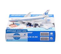 RIVPAHGQ Replica Aircraft Models 17cm Miniature Civil Airliner 1/400 For Pan Am For Boeing B747-100 N735PA Flap Static Aircraft Models Miniature Airplane Model