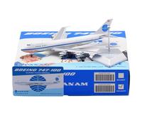 RIVPAHGQ Replica Aircraft Models 17cm Miniature Civil Airliner 1/400 For Pan Am For Boeing B747-100 N733PA Flap Static Aircraft Models Miniature Airplane Model