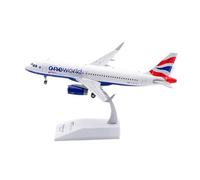 RIVPAHGQ Replica Aircraft Models 18CM Exquisite Scale Civil Aircraft 1:200 For British Airways For Airbus A320 G-EUYR Airplane Model Exhibits Miniature Airplane Model