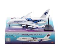RIVPAHGQ Replica Aircraft Models 18cm Miniature Model Aircraft Replicas 1/400 For Malaysia Airlines For Airbus A380 9M-MNF Simulation Civil Airplane Miniature Airplane Model