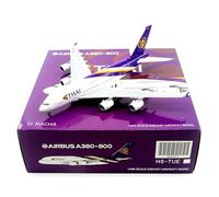 RIVPAHGQ Replica Aircraft Models 18cm Scale Airplane Models 1/400 For Thai Airways For Airbus A380 HS-TUE Exquisite Die-cast Aircraft Miniature Airplane Model