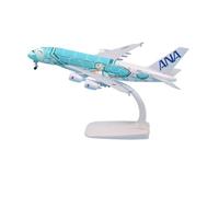 RIVPAHGQ Replica Aircraft Models 18cm Scale Model Airplane 1:400 For ANA A380 Flying Turtle Aircraft Model Civil Aviation Cargo Plane Miniature Airplane Model(Green)