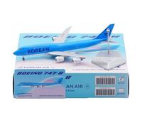 RIVPAHGQ Replica Aircraft Models 19cm Boutique Simulation Civil Airliner 1/400 For Korean Air For Boeing B747-8i HL7638 Scale Alloy Aircraft Model Miniature Airplane Model(Regular)