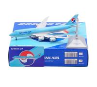 RIVPAHGQ Replica Aircraft Models 19cm Boutique Simulation Civil Airliner 1/400 For Korean Air For Boeing B747-8I HL7633 Scale Alloy Aircraft Model Miniature Airplane Model(Flap)