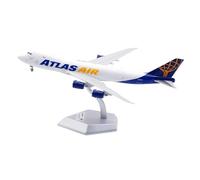 RIVPAHGQ Replica Aircraft Models 19CM Exquisite Exhibits Scale Airplane 1:400 For Atlas Air B747-8F N860GT Die-cast Alloy Aircraft Model Miniature Airplane Model(Flap)