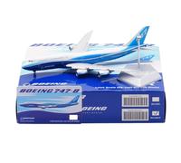 RIVPAHGQ Replica Aircraft Models 19cm Miniature Civil Airliner 1/400 For Boeing B747-8 Blue Dream Livery Static Aircraft Models Miniature Airplane Model(Flap)