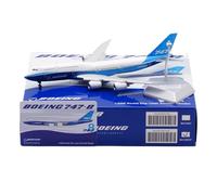 RIVPAHGQ Replica Aircraft Models 19cm Scale Civil Aircraft 1/400 For Boeing B747-8 Prototype Blue Lines Exquisite Finished Model Airplane Miniature Airplane Model(Flap)