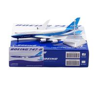 RIVPAHGQ Replica Aircraft Models 19cm Scale Civil Aircraft 1/400 For Boeing B747-8 Prototype Blue Lines Exquisite Finished Model Airplane Miniature Airplane Model(Regular)