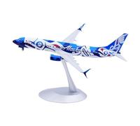 RIVPAHGQ Replica Aircraft Models 19CM Scale Miniature Aircraft Model 1:200 For Alaska B737-800 N559AS Salmon Finished Airplane Model Kit Miniature Airplane Model